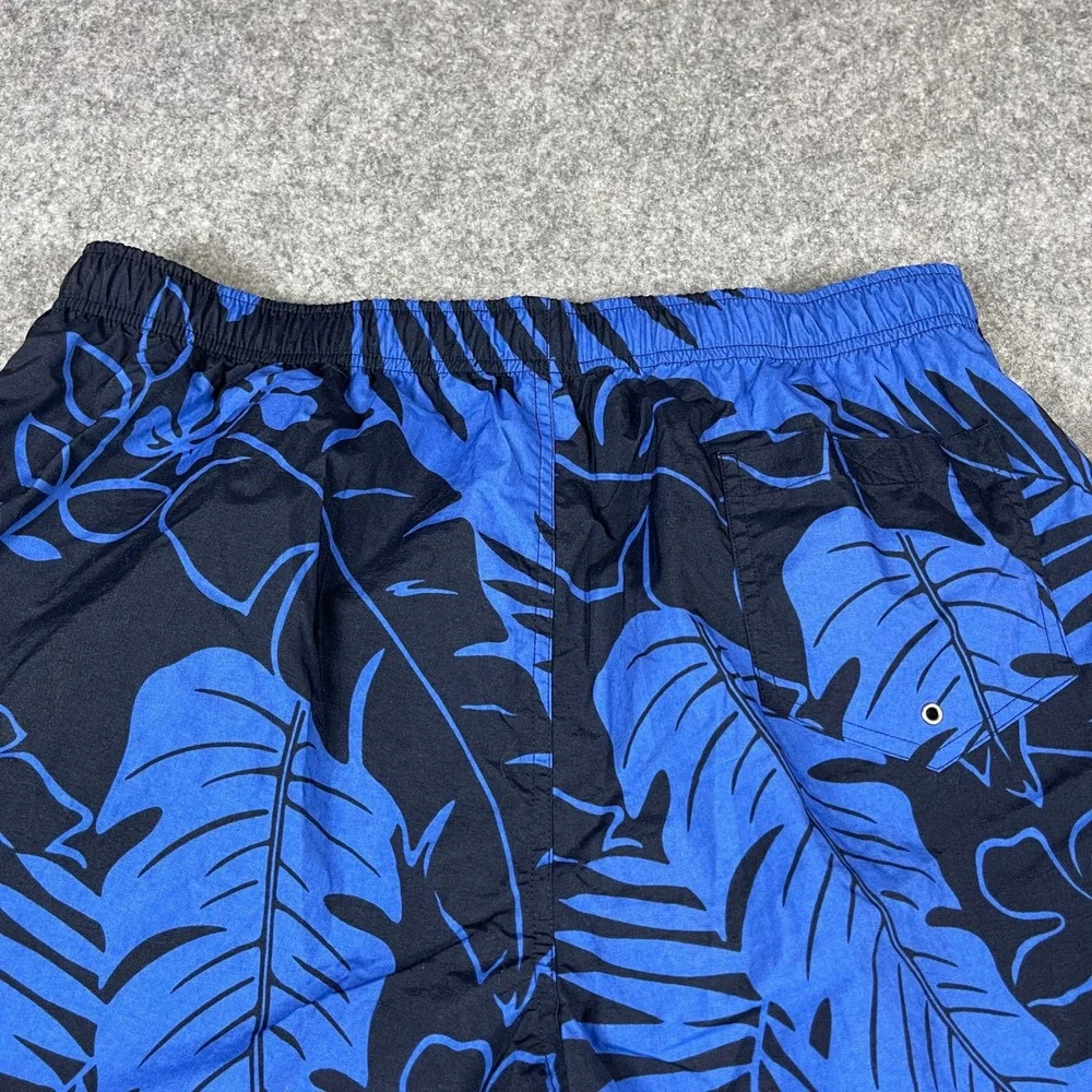 Polo Sport Ralph Lauren Swim Trunks Large Blue Tropical Hibiscus Mesh Lined 9
